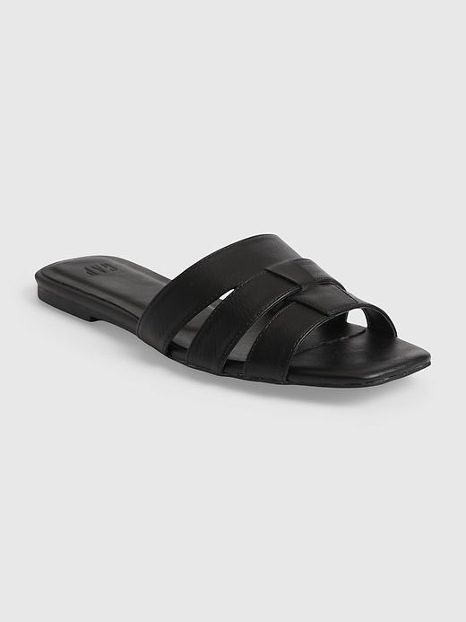 Image number 3 showing, Faux-Leather Sandals