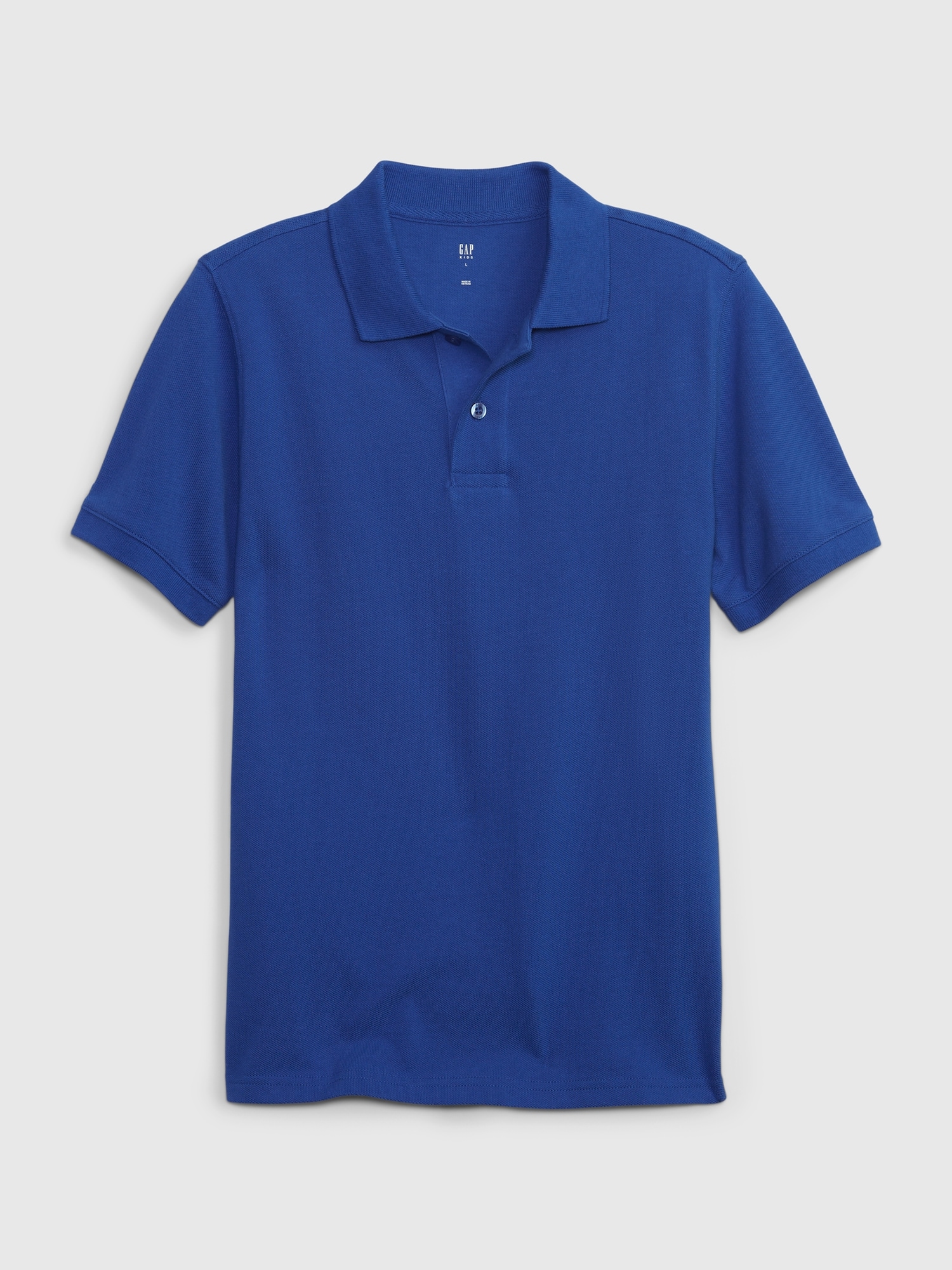 Gap Kids Pique Polo Shirt blue. 1