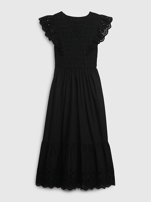 Image number 6 showing, Ruffle Sleeve Smocked Midi Dress
