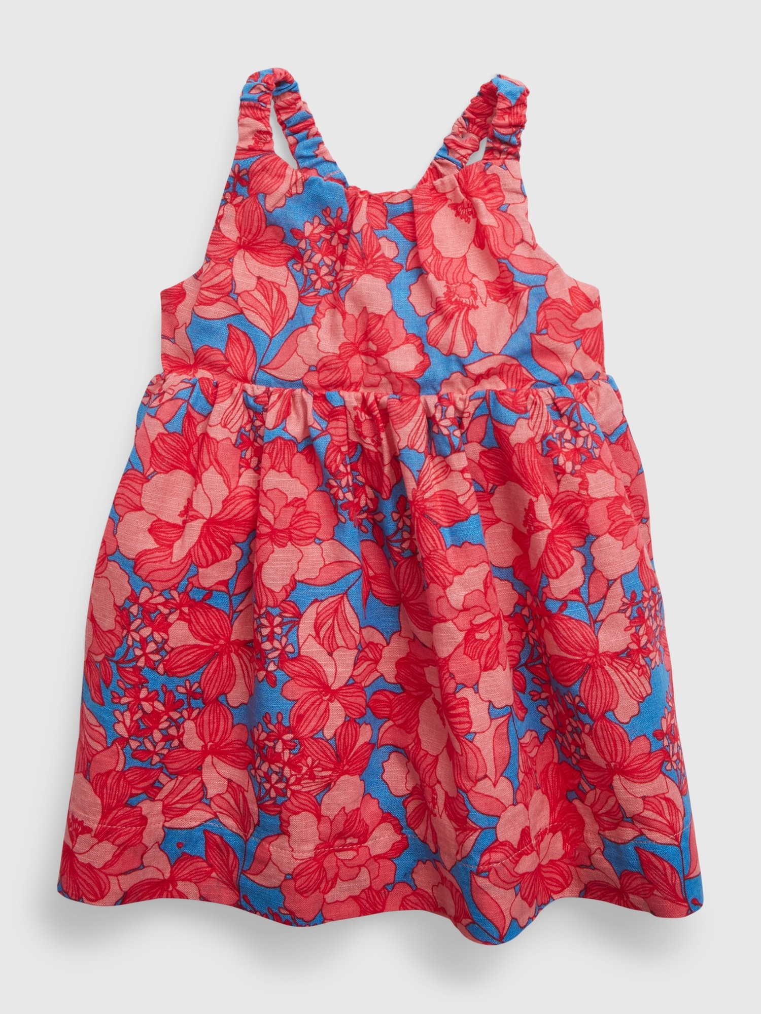 Gap Baby Linen-Cotton Floral Dress multi. 1