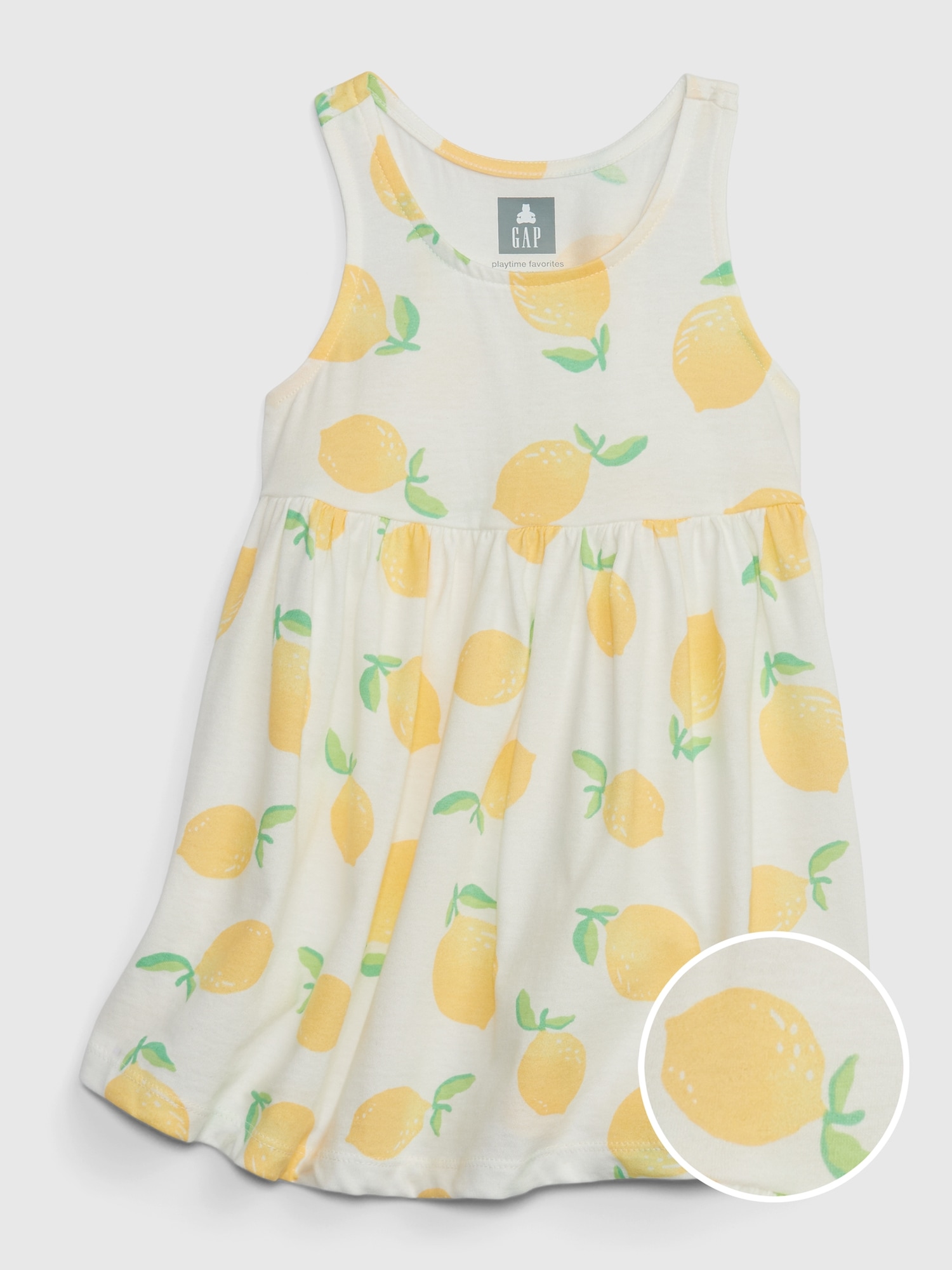 Gap Toddler 100% Organic Cotton Mix and Match Skater Dress yellow. 1