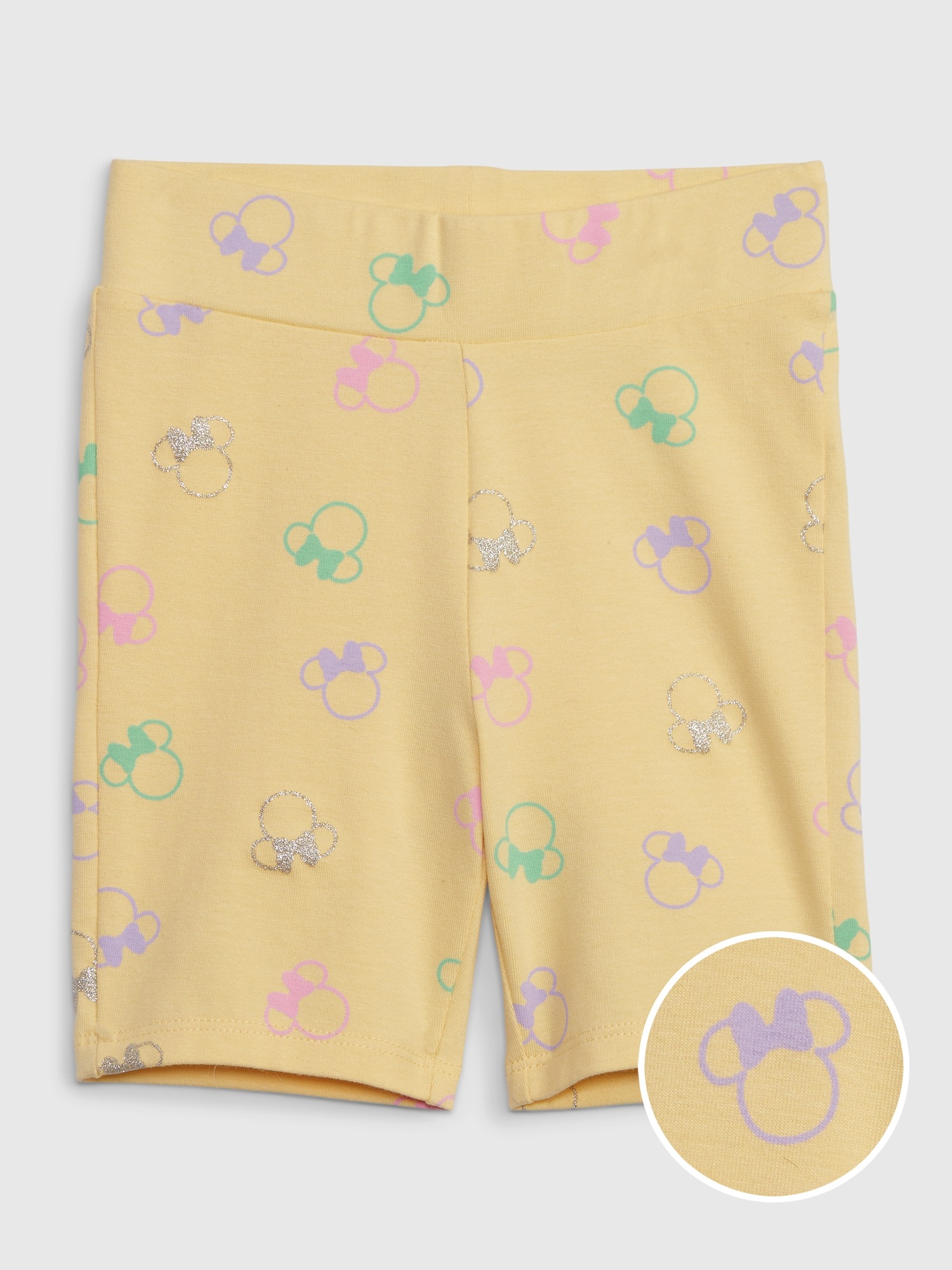 Gap babyGap &#124 Disney Organic Cotton Mix and Match Minnie Mouse Bike Shorts yellow. 1