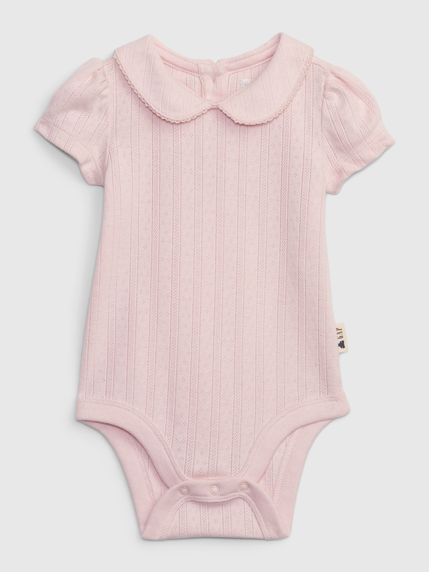 Gap Baby Pointelle Bodysuit pink. 1