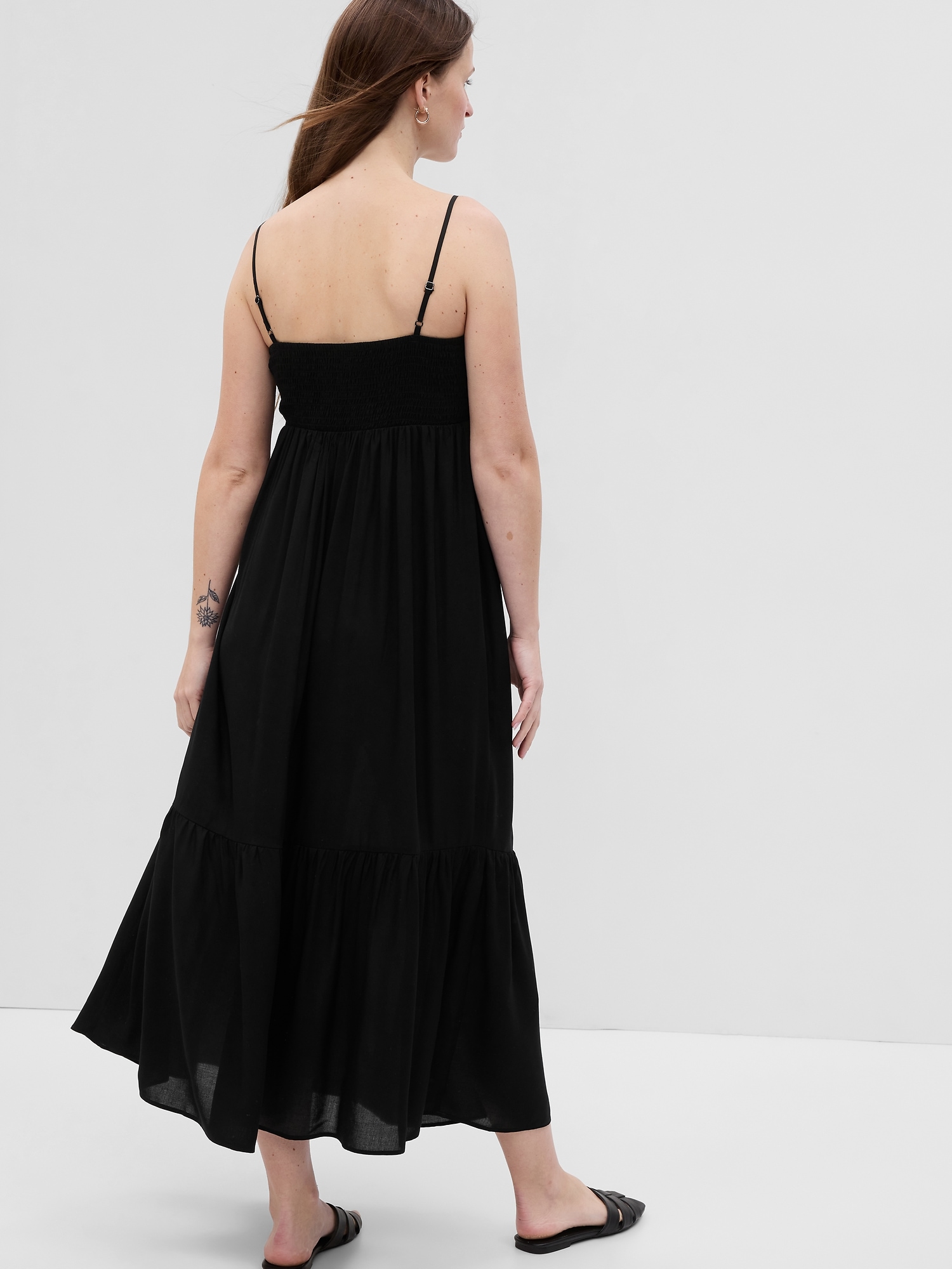 Maternity Smocked Maxi Dress Gap