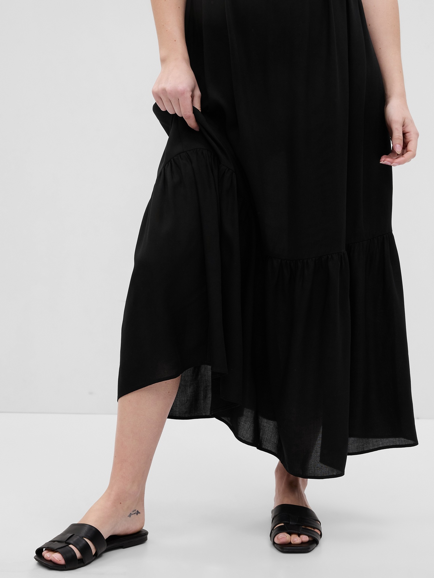 Maternity Smocked Maxi Dress Gap