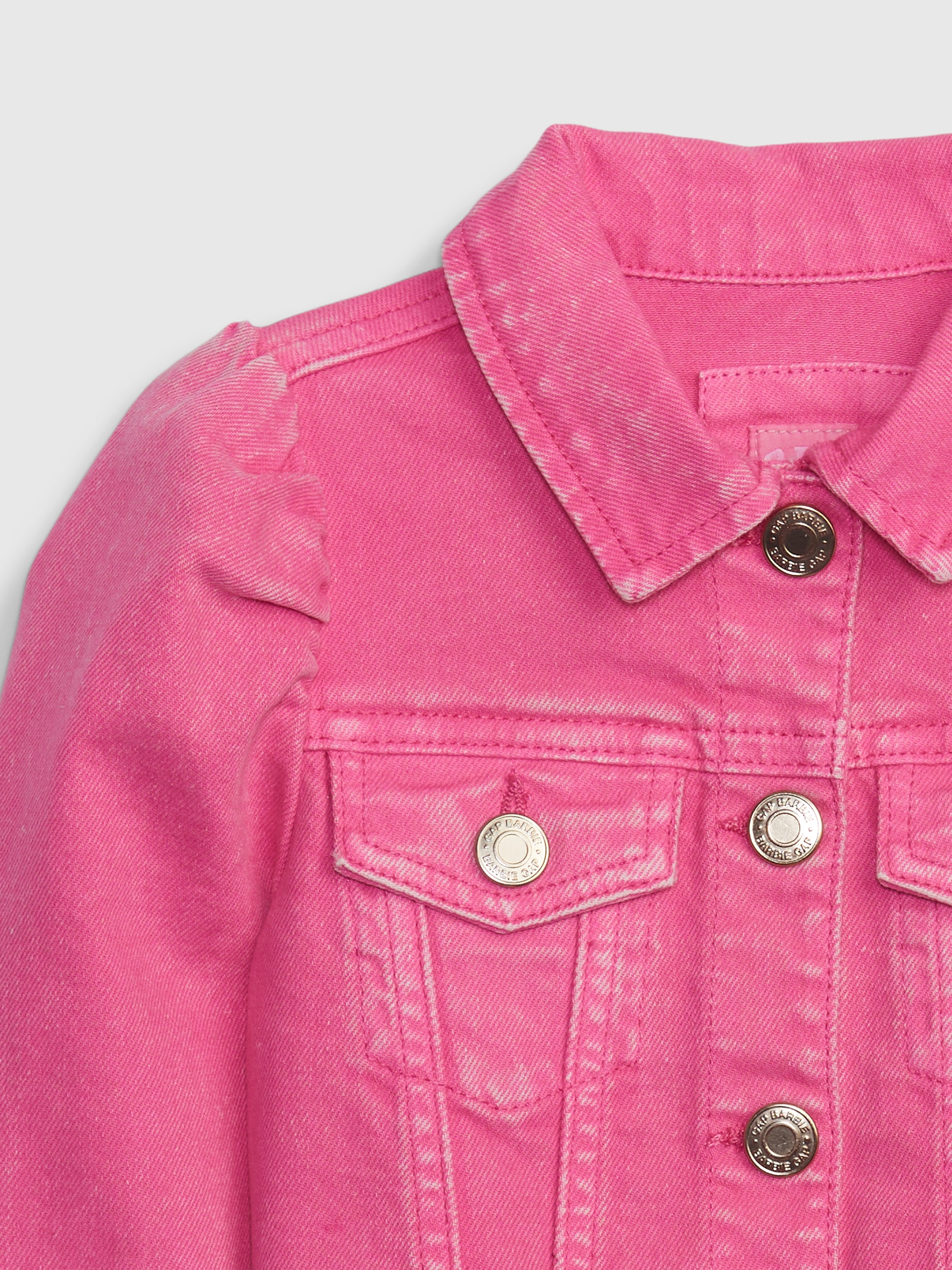 Gap × Barbie™ Toddler Puff Sleeve Icon Denim Jacket Gap