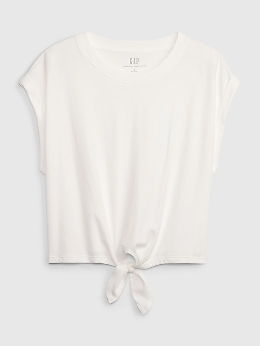 100% Organic Cotton Vintage Tie-Front Dolman T-Shirt | Gap