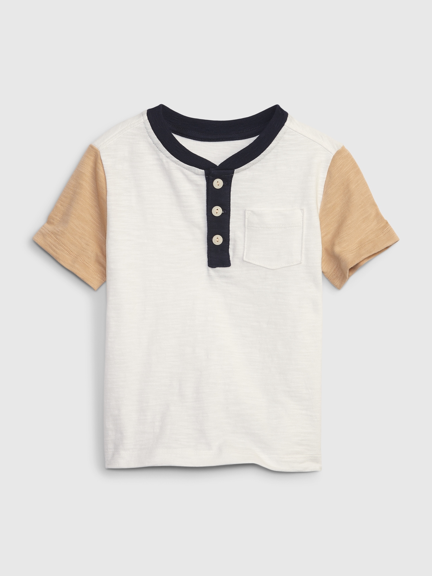 Gap Toddler Henley Pocket T-Shirt multi. 1