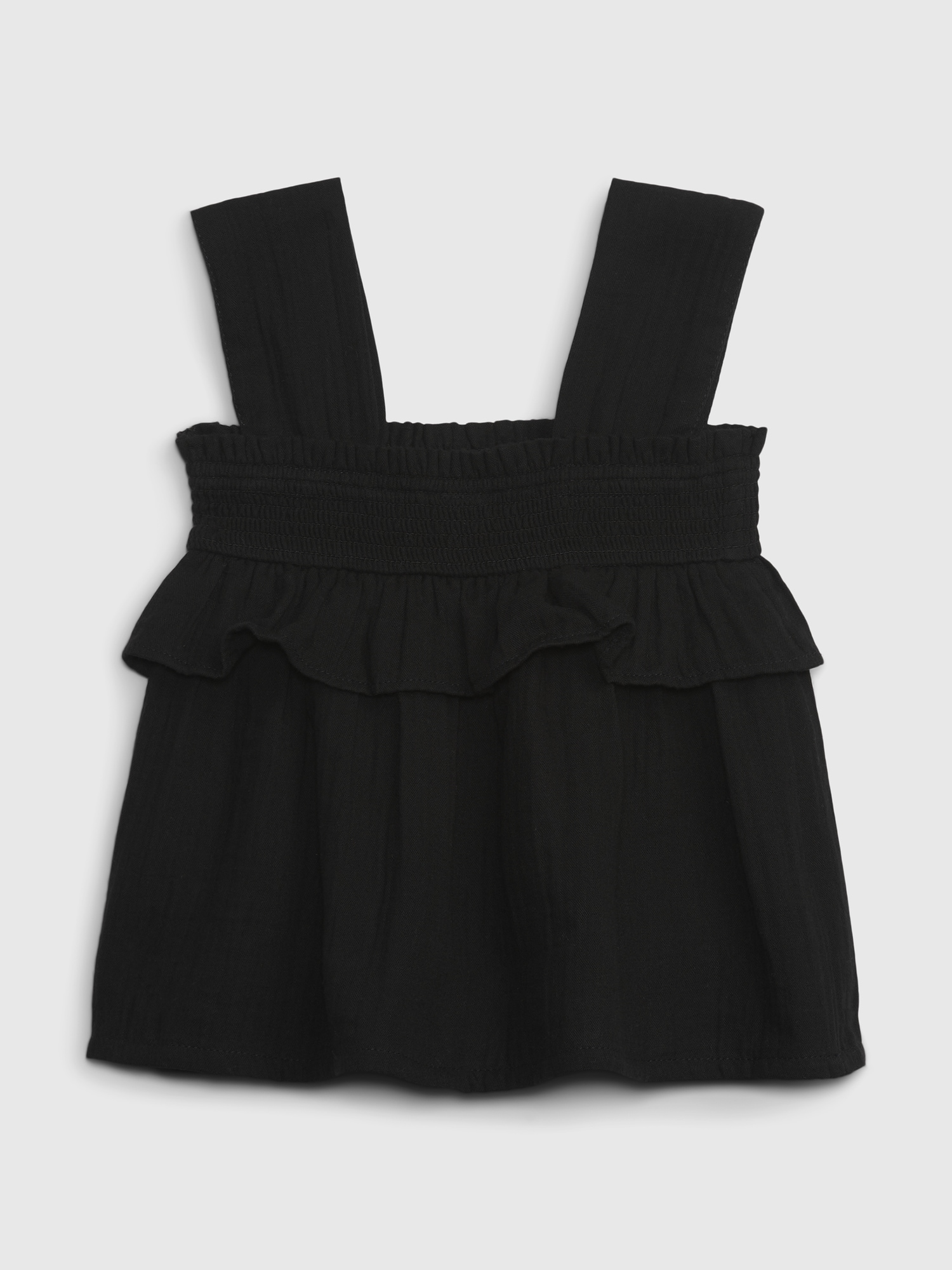 Petit Haut Dos Nu à Volants Noir ELLA MOSS - Taille S (Occasion Très Bon état)