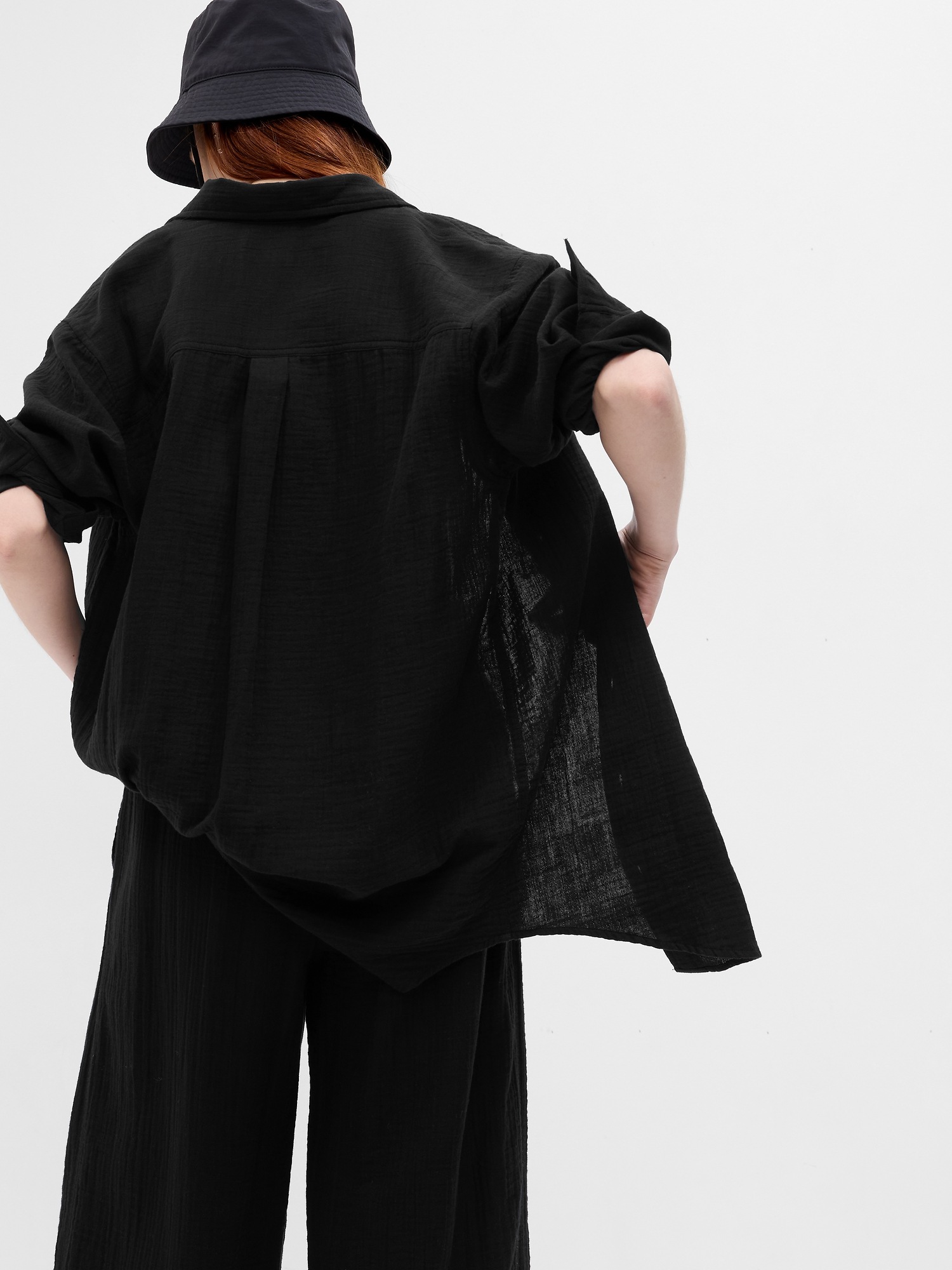 Crinkle Gauze Weekend Tunic Gap