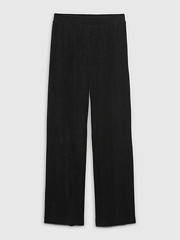 Towel Terry Wide Leg Pants | Gap