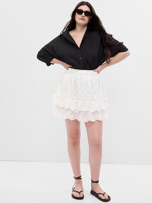 Eyelet Lace Mini Skirt | Gap