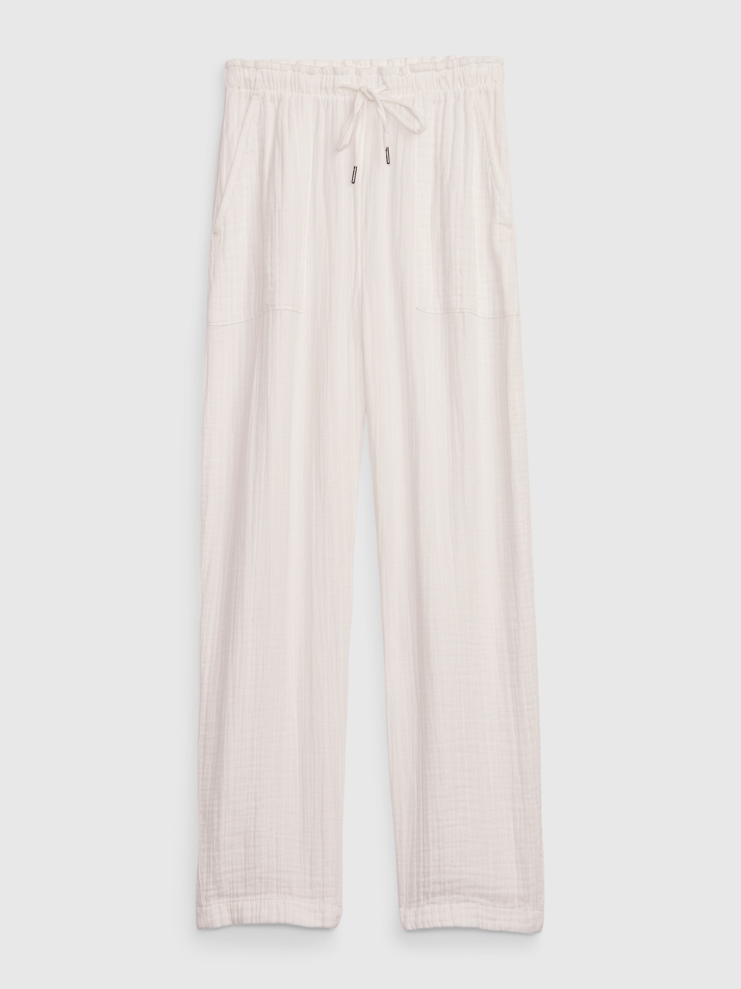 High Rise Crinkle Gauze Pants Gap
