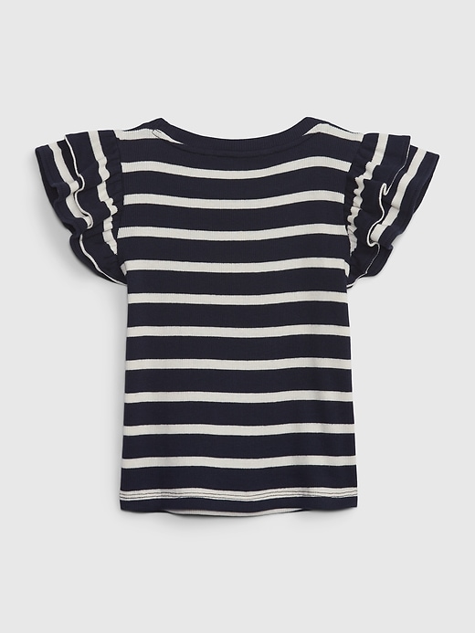 Image number 2 showing, Toddler Flutter Sleeve T-Shirt