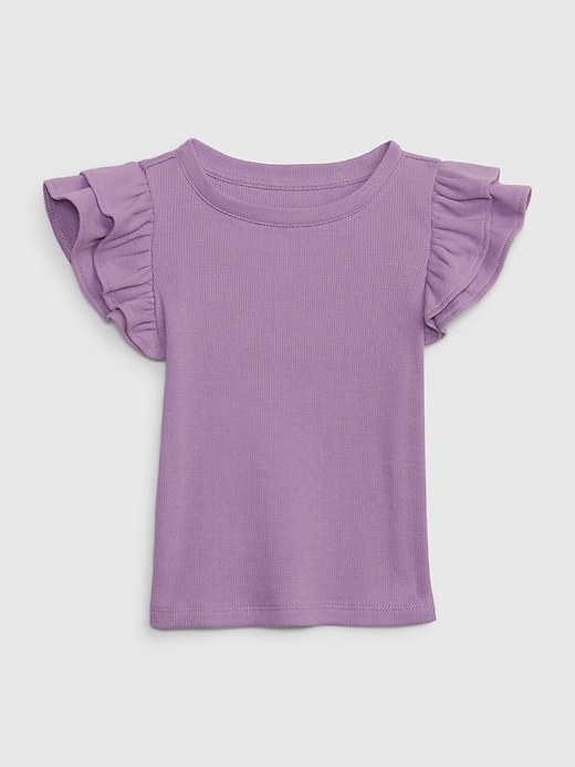 Image number 7 showing, Toddler Flutter Sleeve T-Shirt