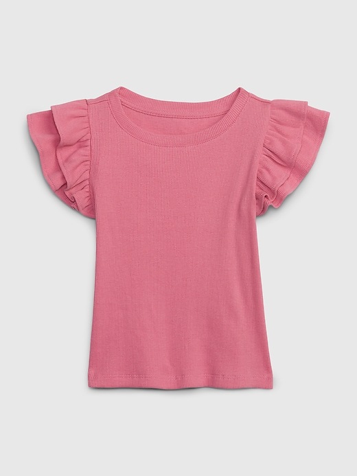 Image number 6 showing, Toddler Flutter Sleeve T-Shirt