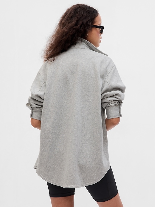 L'image numéro 2 présente Veste-chemise en molleton vintage doux