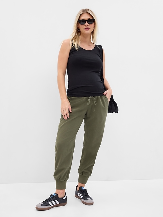 Image number 9 showing, Maternity Full Panel Ribbed Joggers