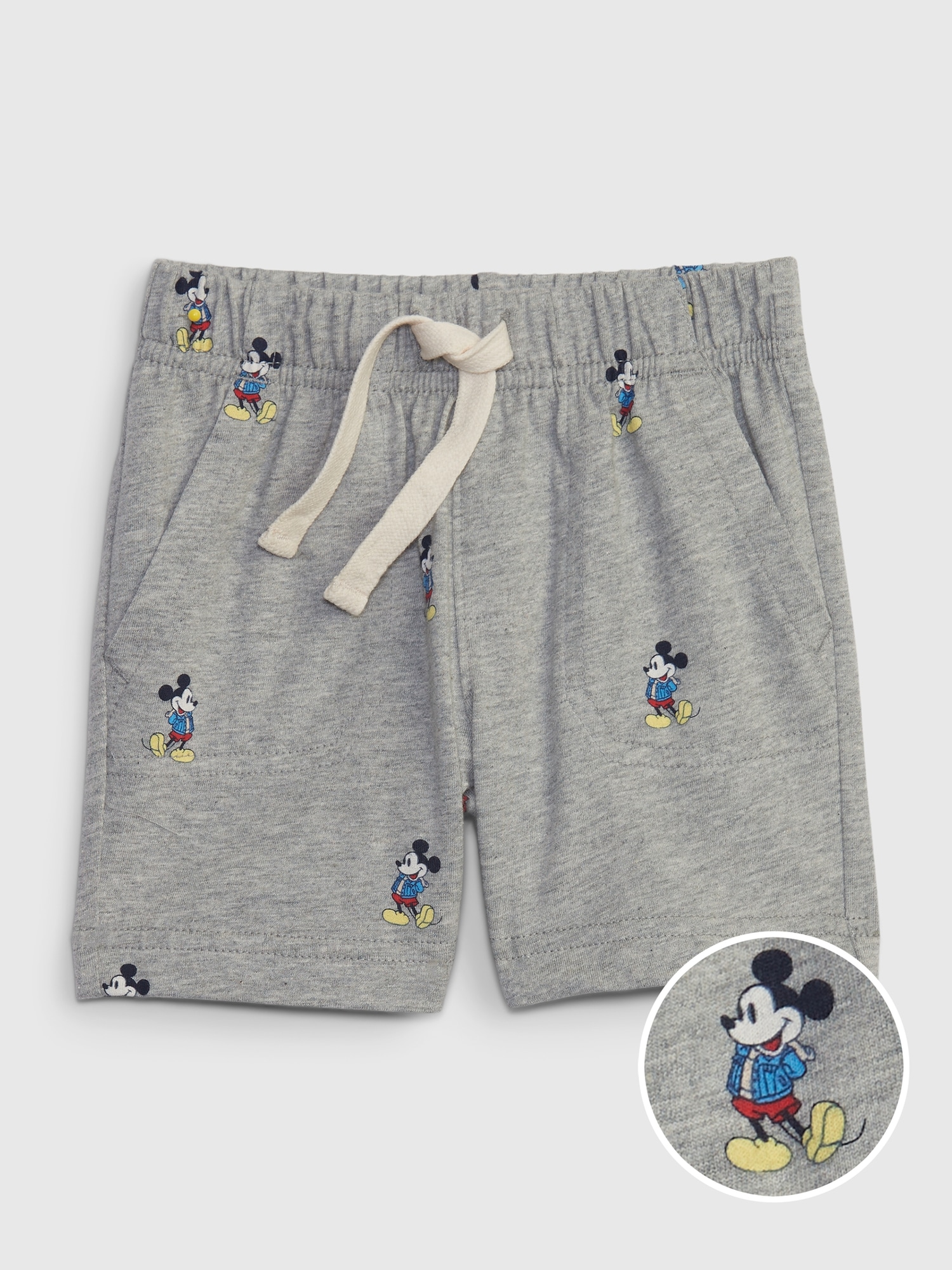 Gap babyGap &#124 Disney 100% Organic Mix and Match Pull-On Shorts gray. 1