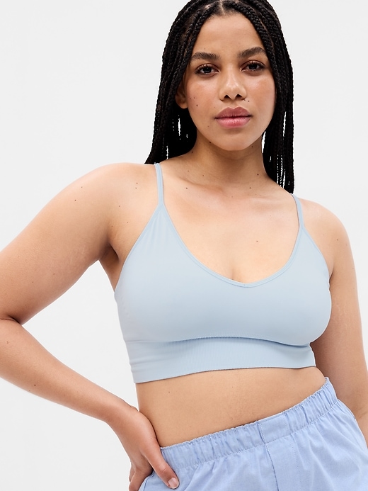 Image number 3 showing, Seamless Plunge Bralette