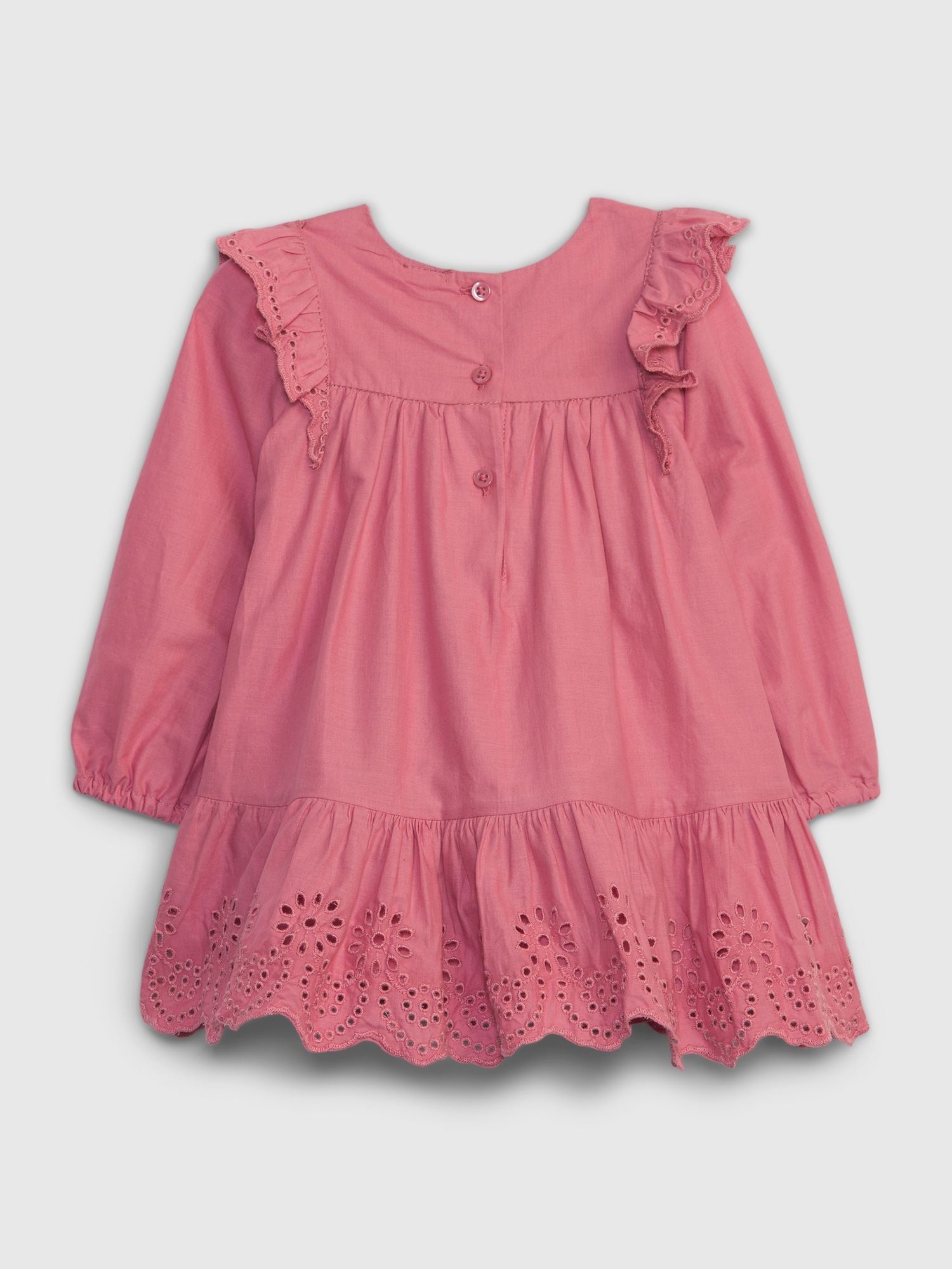 Baby Ruffled Eyelet Dress Gap