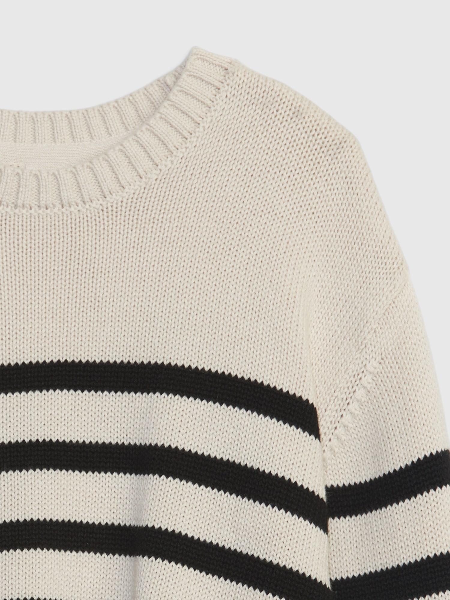high low side slit pinstripe sweater and flowy winter white wide