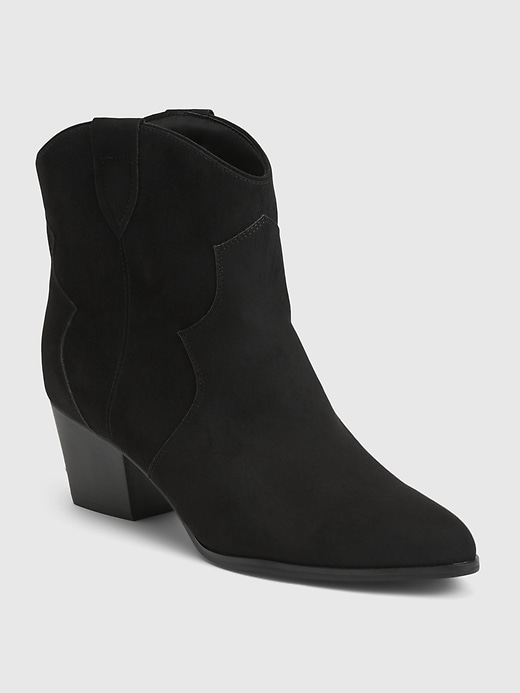 Image number 1 showing, Faux-Suede Western Boots