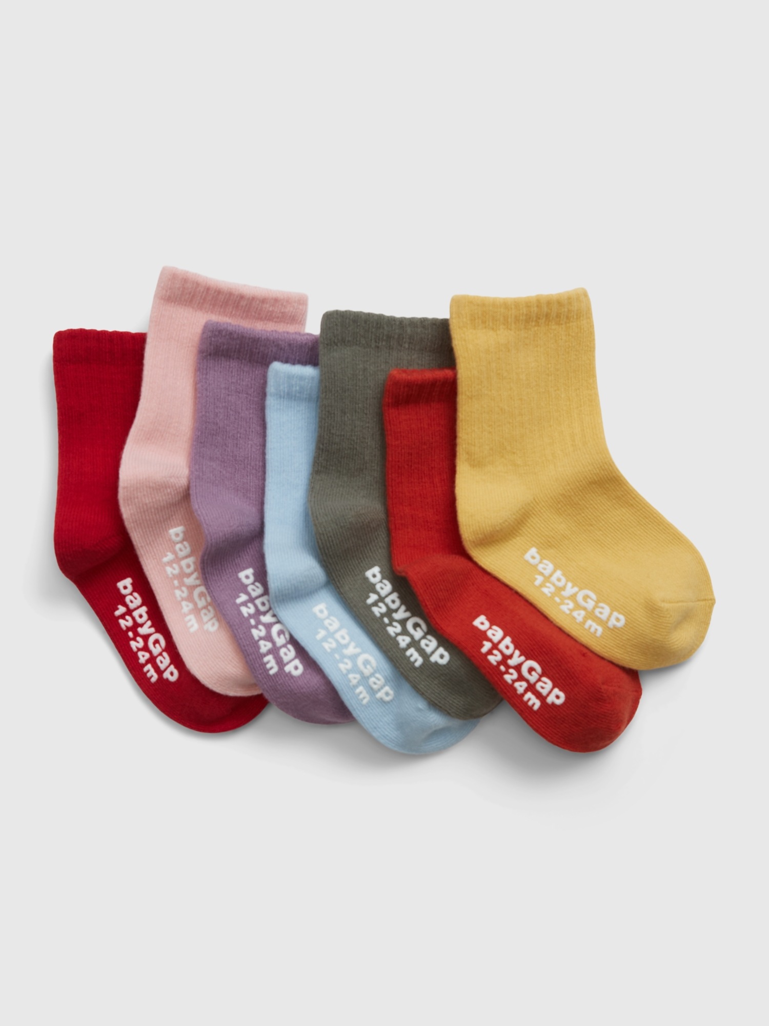Babies 5-Pack Assorted Crew Socks