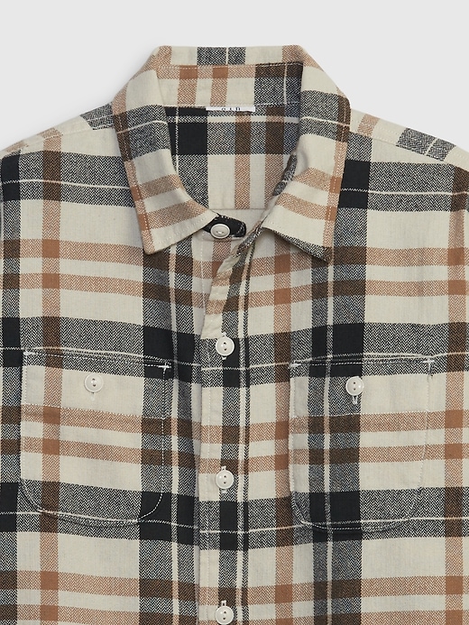 Image number 3 showing, Kids Organic Cotton Flannel Shirt