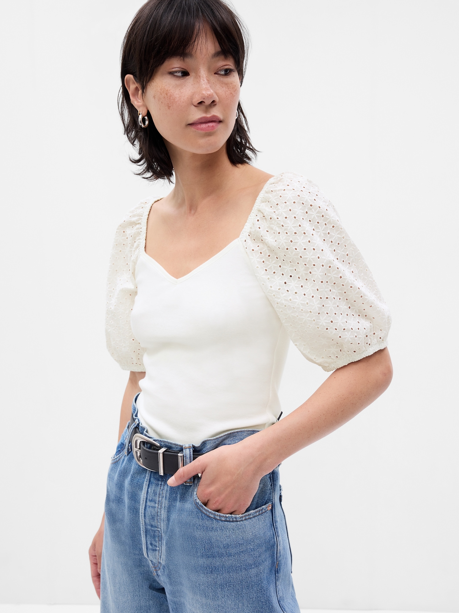 Blouse Free People Manches Bouffantes - Coloris Pink Nectar - Taille L