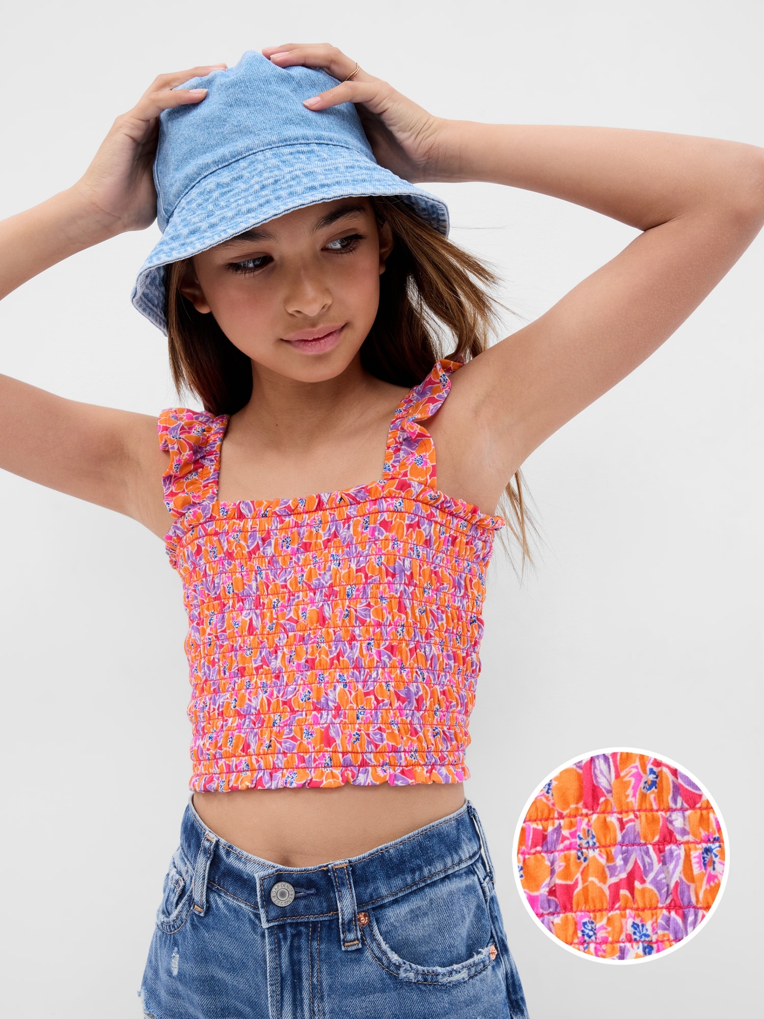 Kids Smocked Tank Top