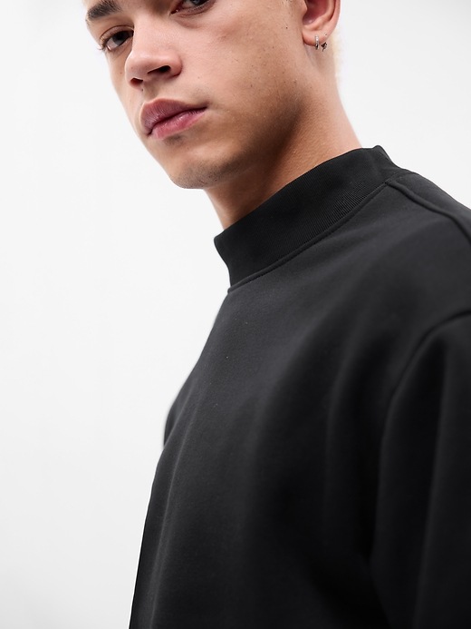 Mockneck Heavyweight Sweatshirt Gap