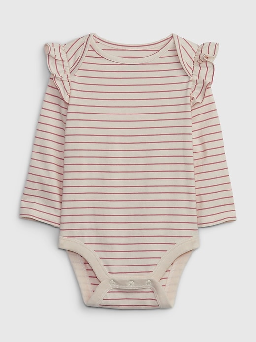 Image number 1 showing, Baby Organic Cotton Mix and Match Stripe Bodysuit