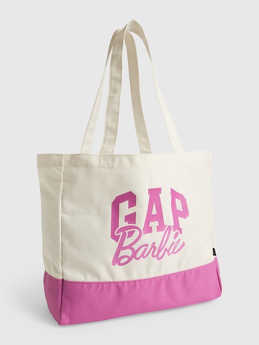 View large product image 1 of 3. Gap &#215 Barbie&#153 Adult Recycled Arch Logo Tote Bag