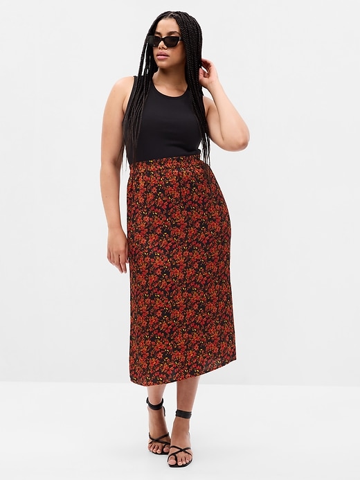 Image number 4 showing, Floral Midi Skirt