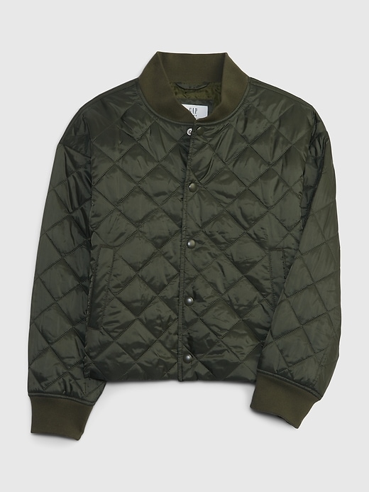 Image number 1 showing, Kids Recycled Lightweight Quilted Puffer Jacket