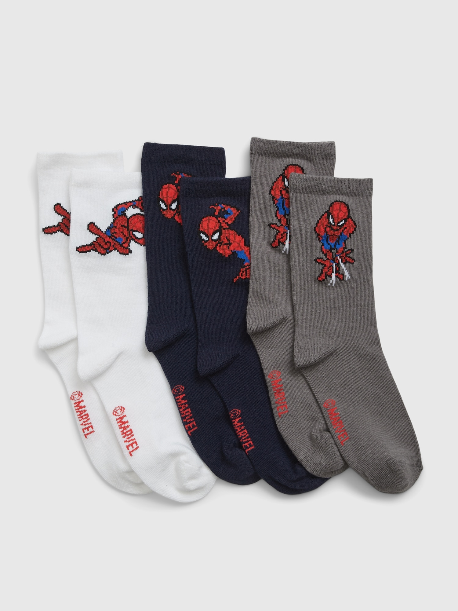 GapKids, Marvel Spider-Man Crew Socks (3-Pack)