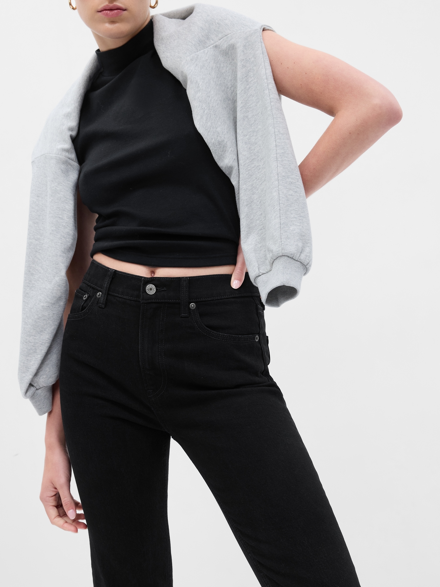 Kinliey 90's Vintage Super High Rise Straight Jeans