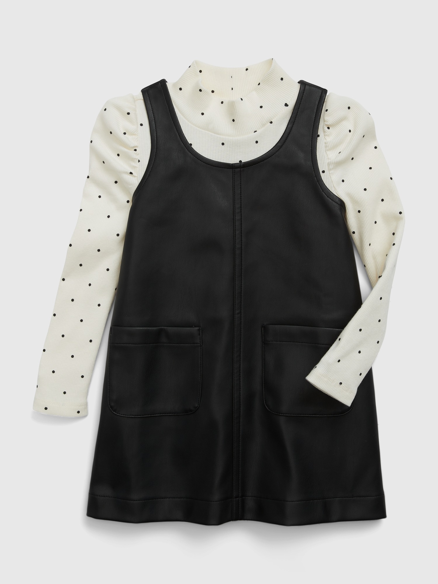 Toddler Vegan Leather Jumper Set Gap