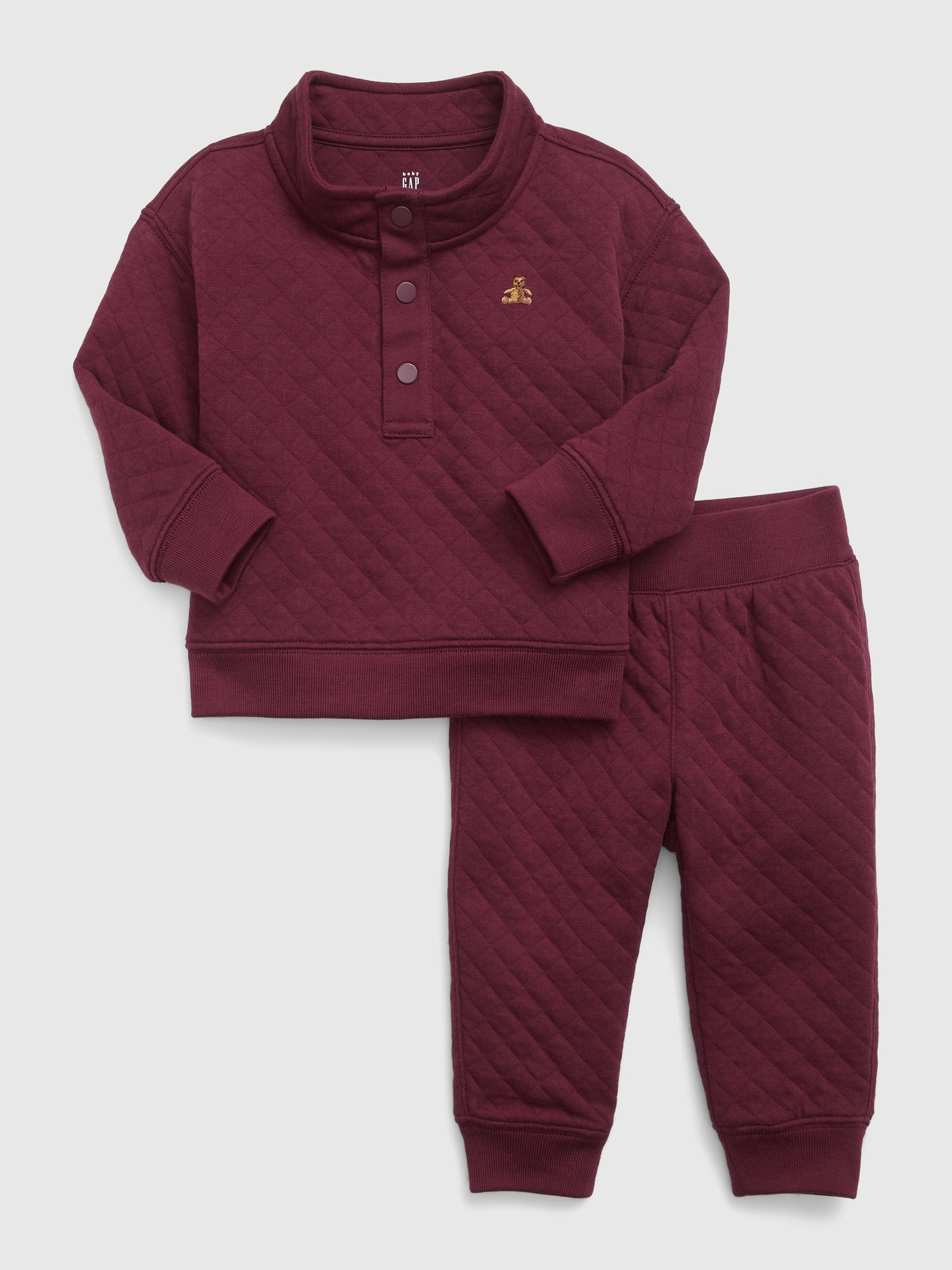 Baby Quilted Sweat Set