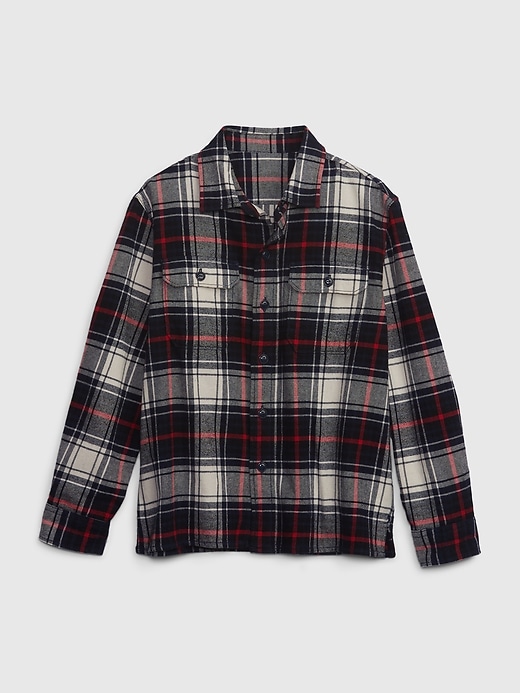 Image number 4 showing, Kids Organic Cotton Flannel Shirt