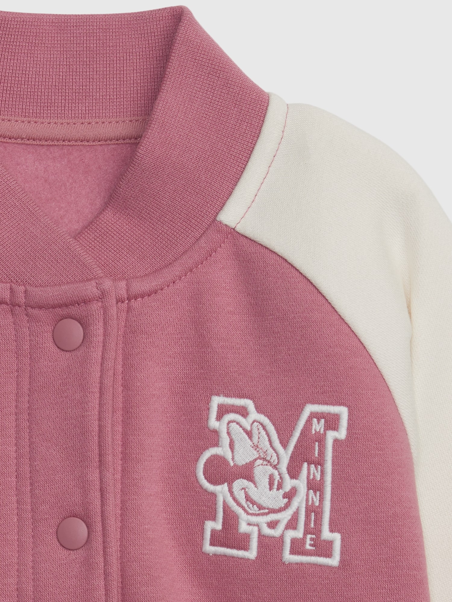 Gap × Disney Baby Toddler Minnie Mouse Varsity Jacket