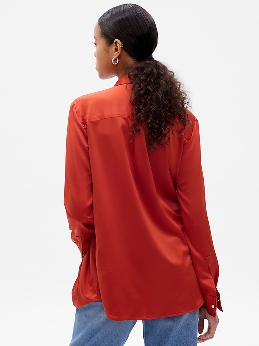 Image number 2 showing, Satin Shirt