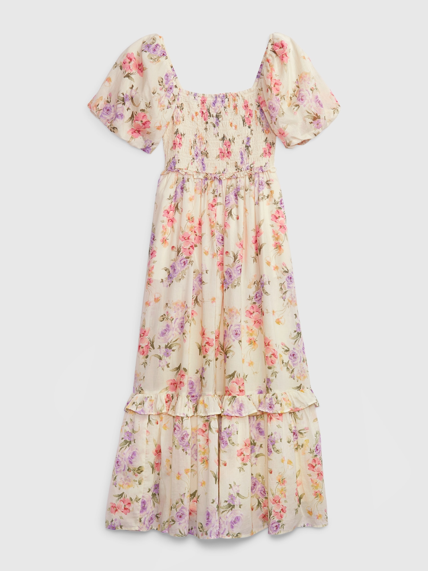 Gap × LoveShackFancy Floral Puff Sleeve Maxi Dress