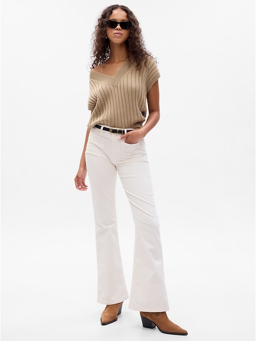 Image number 7 showing, High Rise Corduroy '70s Flare Pants