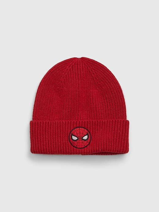 View large product image 1 of 1. GapKids &#124 Marvel Recycled Spider-Man Beanie