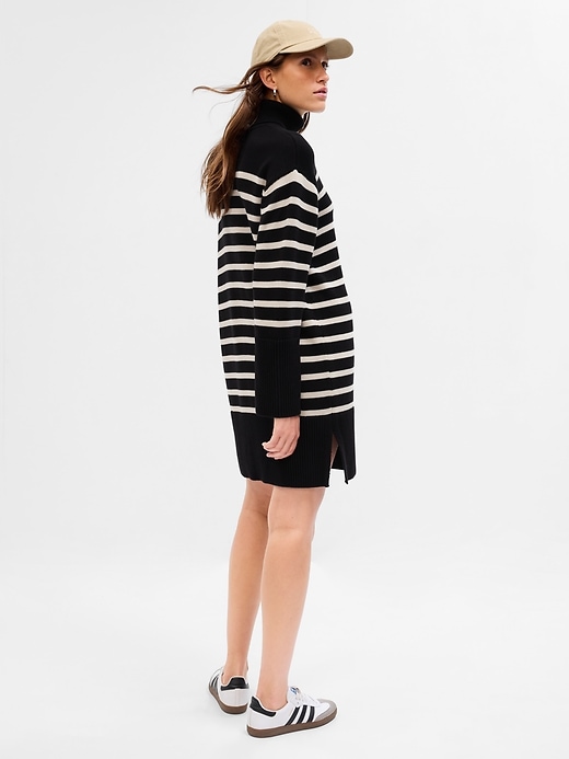 Image number 2 showing, Stripe Mini Sweater Dress
