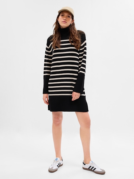 Image number 1 showing, Stripe Mini Sweater Dress