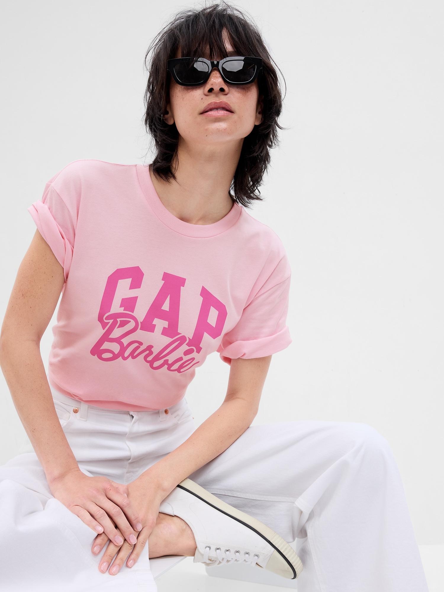 Gap × Barbie™ Adult Arch Logo T-Shirt | Gap