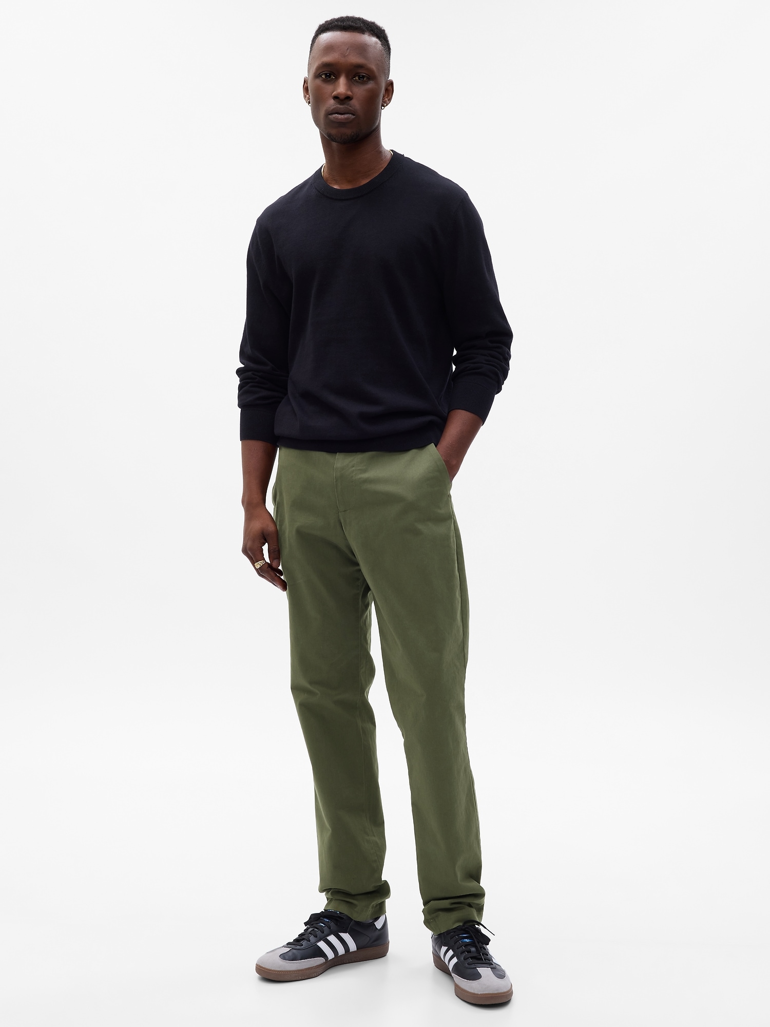 NWT Gap Modern Khakis Straight Fit with GapFlex, Soft Black Gray